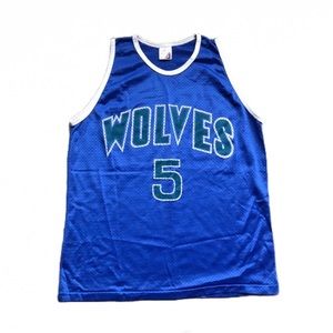 VINTAGE DOUG WEST #5 MINNESOTA TIMBERWOLVES NBA JERSEY